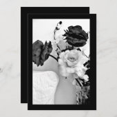 ローズ 招待状 (正面/裏面)