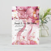 ローズ 100歳の誕生日プレゼント 招待状 (スタンド正面)