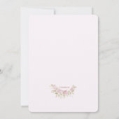 ローズ wreath バレンタインデー グリーティング カード (裏面)