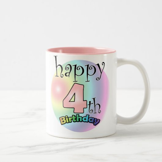 ローゼハッピー四歳の誕生日 ツートーンマグカップ (右)