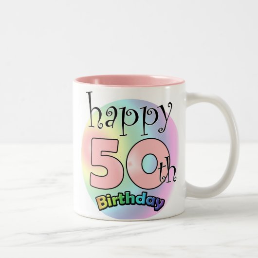 ローゼハピー50誕生日 ツートーンマグカップ (右)