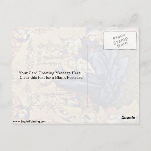 ローゼンハグマドンナバイステファンロフナー ポストカード (裏面)