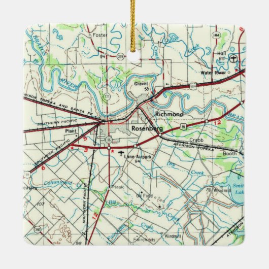 ローゼンバーグTXヴィンテージマップ セラミックオーナメント (裏面)