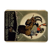 ローゼンブラウ・ブルワーの「ボックビール」の広告 マグネット (横)