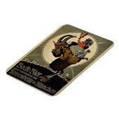 ローゼンブラウ・ブルワーの「ボックビール」の広告 マグネット (左側)