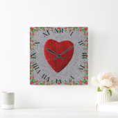 ローゼンラーメンミットヘルズ スクエア壁時計 (ホーム)