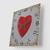 ローゼンラーメンミットヘルズ スクエア壁時計 (傾斜)