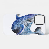 ローソク足チャート ビジネスグラフのクジラ iPhoneケース (裏面横)