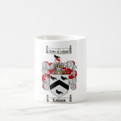 ローソンの家紋-ローソンの紋章付き外衣 コーヒーマグカップ (中央)