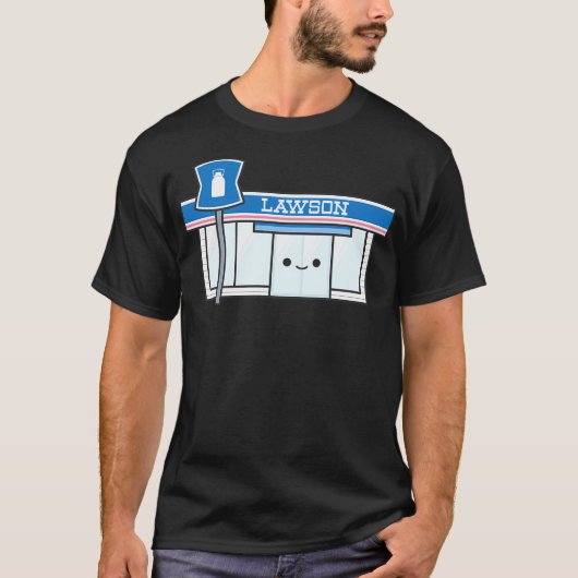 ローソン日本の- Konbini(コンビニエンスストア) Tシャツ (正面)