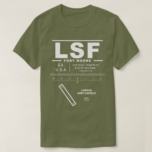 ローソン陸軍飛行場LSF Tシャツ (デザイン正面)