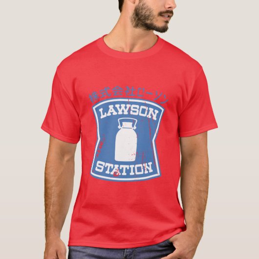 ローソン 駅 Distressed Tシャツ (正面)