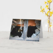 「ロータウン駅の割れた窓 #1」早く治ってね カード (黄色い花)