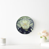 ロータスとの平和を祈感動的る ラウンド壁時計 (ホーム)