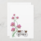 ロータスとサイクル 招待状 (正面/裏面)