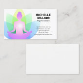 ロータスに座っている女性 名刺 (正面/裏面)