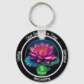 ロータスの吸血鬼 | カスタム12ステップメダリオン キーホルダー (正面)
