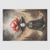 ロータスの囁き – デコパージュ – 薄葉紙 (正面)