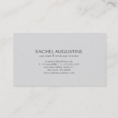 ロータスの水滴OMシンボルYOGAインストラクター 名刺 (裏面)