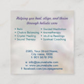 ロータスの生命の種 スクエア名刺 (裏面)