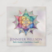 ロータスの生命の種 スクエア名刺 (正面)