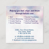 ロータスの生命の種 スクエア名刺 (裏面)