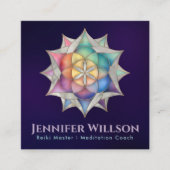 ロータスの生命の種 スクエア名刺 (正面)