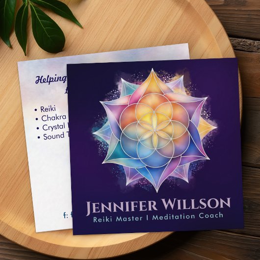 ロータスの生命の種 スクエア名刺