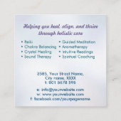 ロータスの生命の種 スクエア名刺 (裏面)