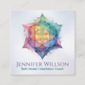 ロータスの生命の種 スクエア名刺 (正面)