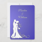 ロータスの花嫁結婚と花婿 招待状 (裏面)