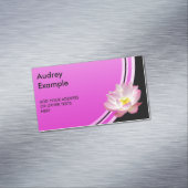 ロータスの花+あなたの背中のみ。&アイディア マグネット名刺 (インサイチュ)