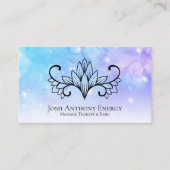 *~*ロータスアクアピンクパステルネブラ銀河系ユニバース 名刺 (正面)