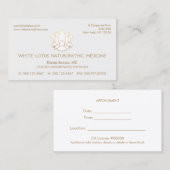 ロータスアポイントメントカード 予約カード (正面/裏面)