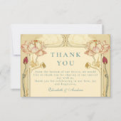 ロータスアールヌーボー結婚フローラ サンキューカード (正面)
