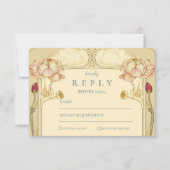 ロータスアールヌーボー結婚フローラ 出欠カード (正面)