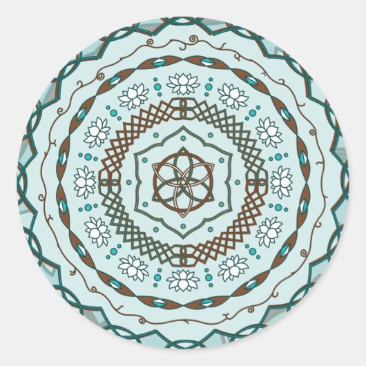 ロータスウィーブステッカー ラウンドシール (正面)