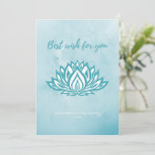 ロータスウォーターカ絵画ラーズホリデパーソナライズされたーカー シーズンカード (スタンド正面)