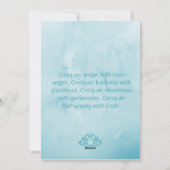 ロータスウォーターカ絵画ラーズホリデパーソナライズされたーカー シーズンカード (裏面)