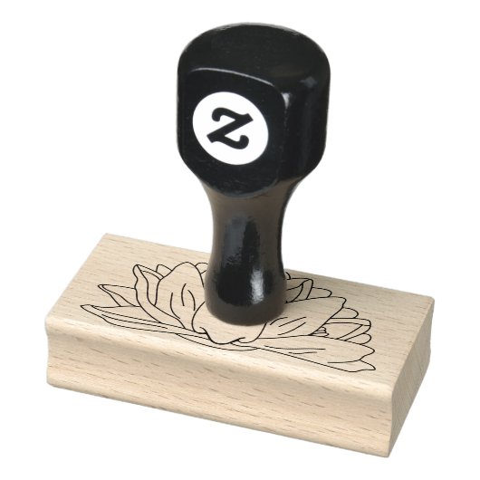 ロータスウォーターリリー、フローラ、フラワーアートイラストレーション ラバースタンプ (スタンプ)