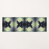 ロータスウォーターリーブラワー抽象芸術アート ヨガマット (正面(横))