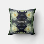 ロータスウォーターリーブラワー抽象芸術パーソナライズされたアート クッション (裏面)