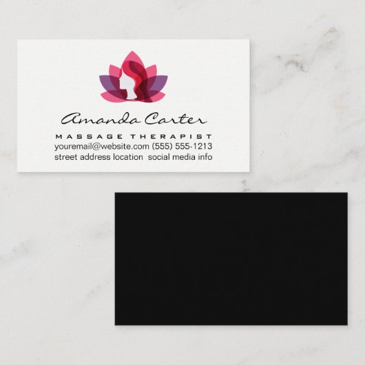 ロータスウーマンアイコン 名刺 (正面/裏面)