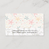 ロータスウーマンアイコン |大理石金ゴールド |花の鳩 名刺 (裏面)