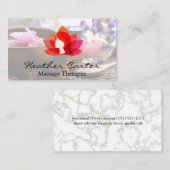 ロータスウーマンアイコン | 金ゴールド | スパ油塩 名刺 (正面/裏面)