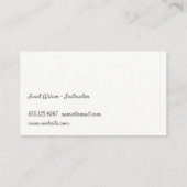 ロータスウーマンヘッドロゴ 名刺 (裏面)