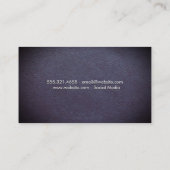 ロータスウーマン |レザー 名刺 (裏面)