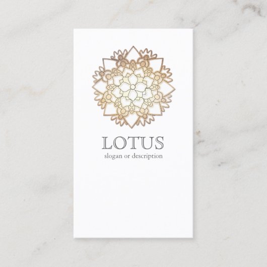 ロータスエレガントウィメンズファッションブティックホワイト 名刺 (正面)