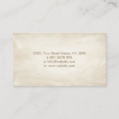 ロータスエレガントオーナメントパステル金ゴールド 名刺 (裏面)