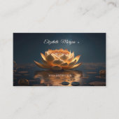 ロータスエレガントスタイリッシュヨガインストラクター 名刺 (正面)